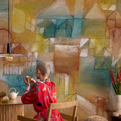 Fotobehang babykamer Geometrische structuren