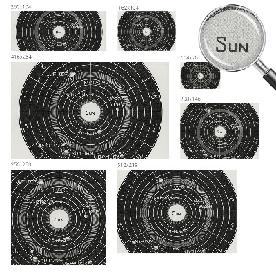 Foto behang voor de keuken Kosmisch diagram