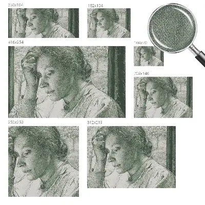 3D fotobehang met de afbeelding van een reflecterende vrouw