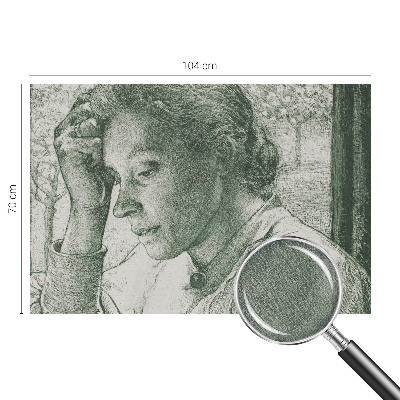 3D fotobehang Reflecterende vrouw