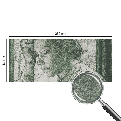 3D fotobehang Reflecterende vrouw