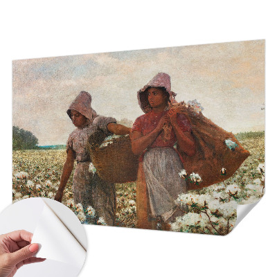 Fotobehang voor kinderkamer met het motief 'Werken in het veld'