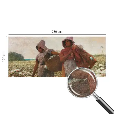 Fotobehang voor kinderkamer met het motief 'Werken in het veld'