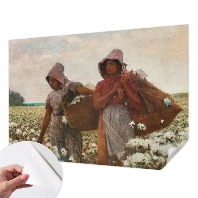 Fotobehang voor kinderkamer met het motief 'Werken in het veld'
