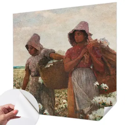 Fotobehang voor kinderkamer met het motief 'Werken in het veld'