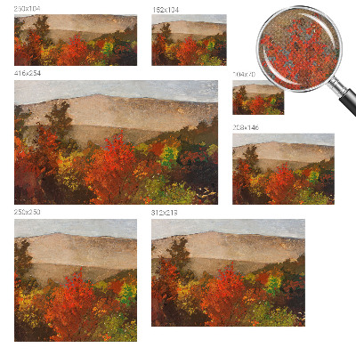 Fotobehang babykamer met herfstpanorama