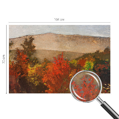 Fotobehang babykamer met herfstpanorama