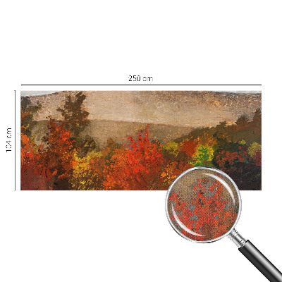 Fotobehang babykamer met herfstpanorama