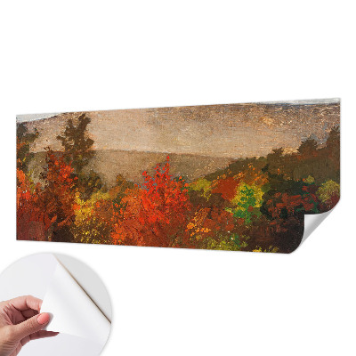 Fotobehang babykamer met herfstpanorama