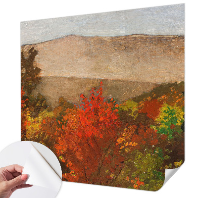 Fotobehang babykamer met herfstpanorama