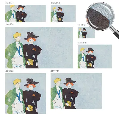 3D fotobehang in retrostijl