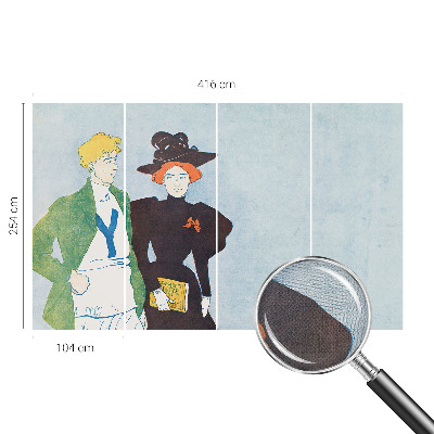 3D fotobehang Retro stijl