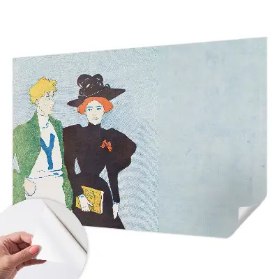 3D fotobehang in retrostijl