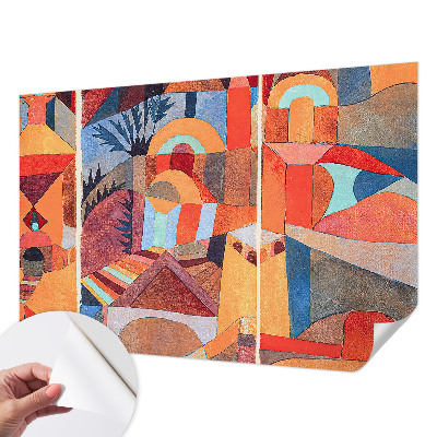 Fotobehang kinderkamer met een kleurrijk mozaïekontwerp