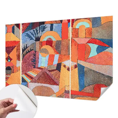 Fotobehang kinderkamer met een kleurrijk mozaïekontwerp