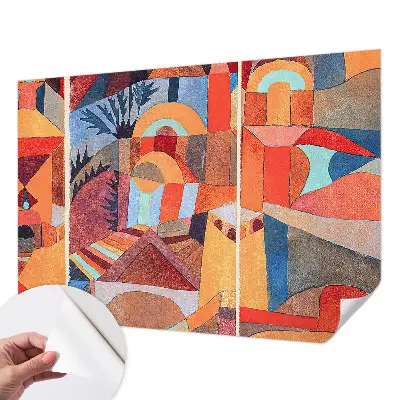 Fotobehang kinderkamer met een kleurrijk mozaïekontwerp