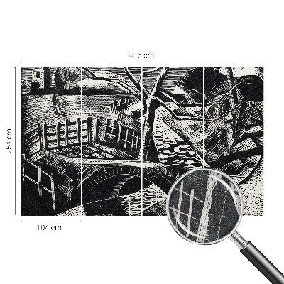 Foto behang voor de kinderkamer Architectonisch landschap