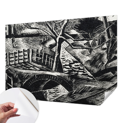 Foto behang voor de kinderkamer Architectonisch landschap