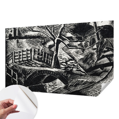 Foto behang voor de kinderkamer Architectonisch landschap