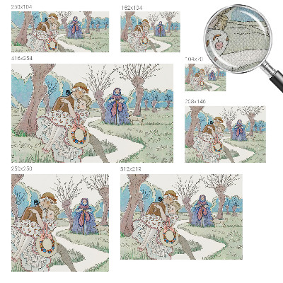 Fotobehang voor kinderkamer met een romantische scène
