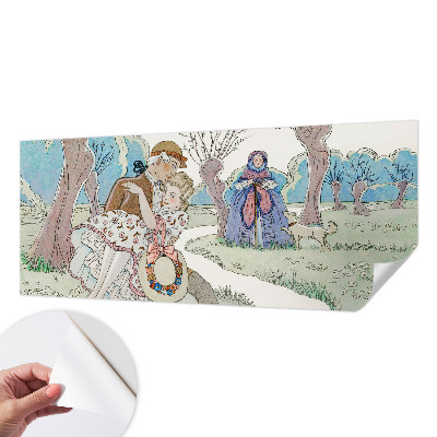 Fotobehang voor kinderkamer met een romantische scène