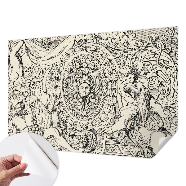 Fotobehang voor de kinderkamer Een overvloed aan ornamenten