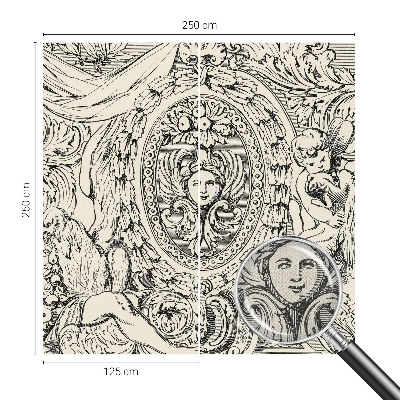 Fotobehang voor de kinderkamer Een overvloed aan ornamenten