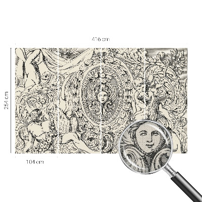 Fotobehang voor de kinderkamer Een overvloed aan ornamenten