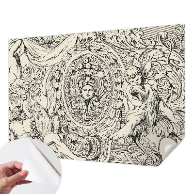 Fotobehang voor de kinderkamer Een overvloed aan ornamenten