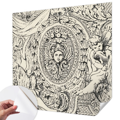 Fotobehang voor de kinderkamer Een overvloed aan ornamenten