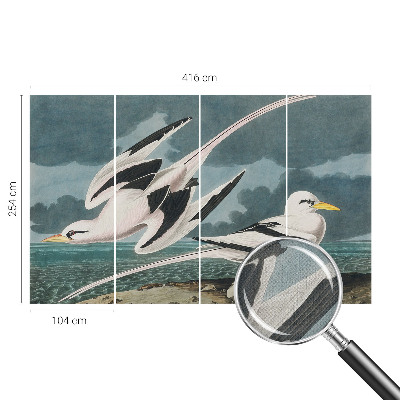 Fotobehang babykamer Vogels aan zee