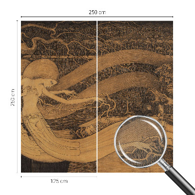 Zelfklevende behangsticker Surrealistische personages