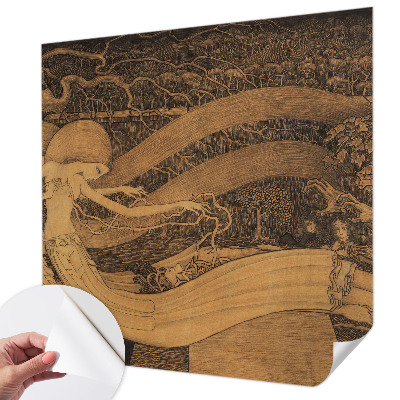 Zelfklevende behangsticker Surrealistische personages