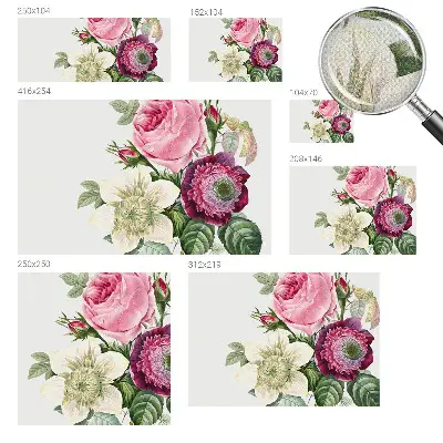 Fotobehang voor kinderkamer met een bloemenboeket als motief