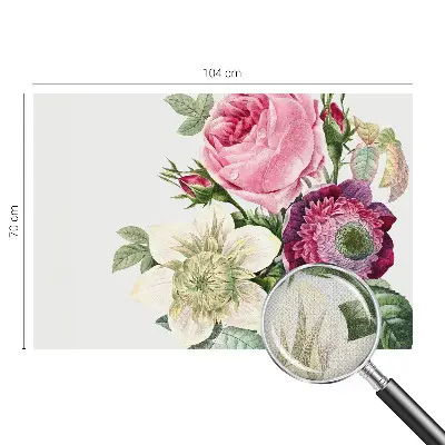Fotobehang voor kinderkamer met een bloemenboeket als motief