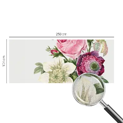 Fotobehang voor kinderkamer met een bloemenboeket als motief