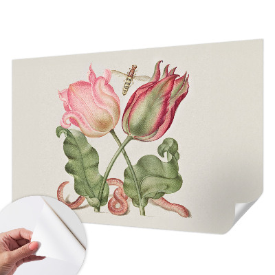 Fotobehang kinderkamer met tulpmotief voor de kinderkamer