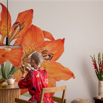 Fotobehang tienerkamer Oranje lelie