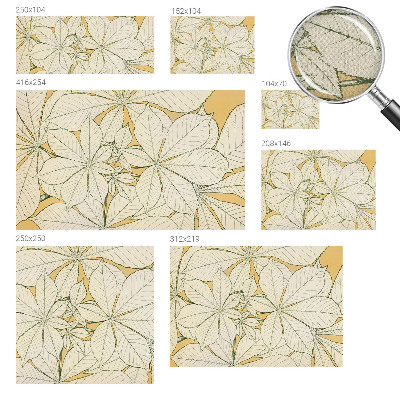 Fotobehang zelfklevend Kastanjebladeren