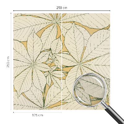 Fotobehang zelfklevend Kastanjebladeren