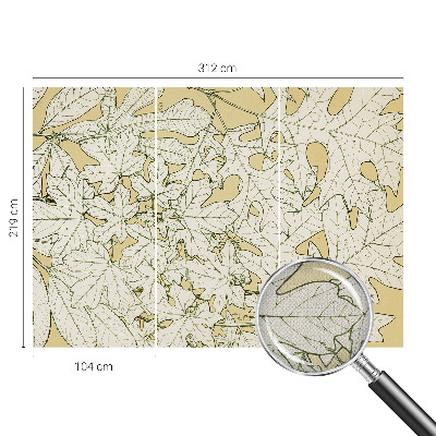 Zelfklevend fotobehang Boombladeren