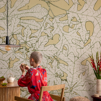 Zelfklevend fotobehang Boombladeren