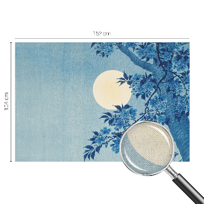 Zelfklevende behangsticker Bloemenmaan