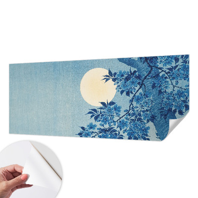 Zelfklevende behangsticker Bloemenmaan