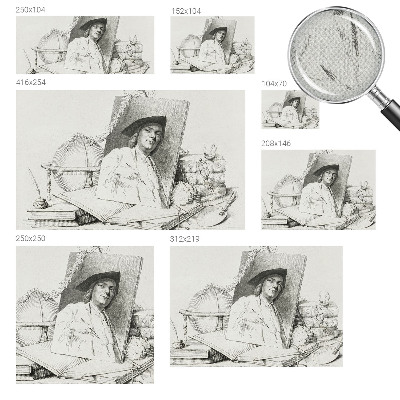 Foto behang voor de kinderkamer Artistiek portret