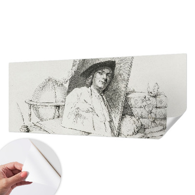 Foto behang voor de kinderkamer met een artistiek portret
