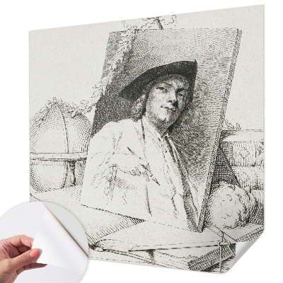 Foto behang voor de kinderkamer met een artistiek portret
