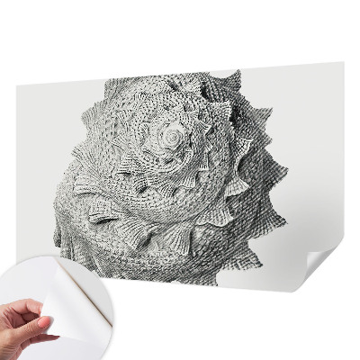 Fotobehang kinderkamer met een natuurthema met kunstzinnige illustraties