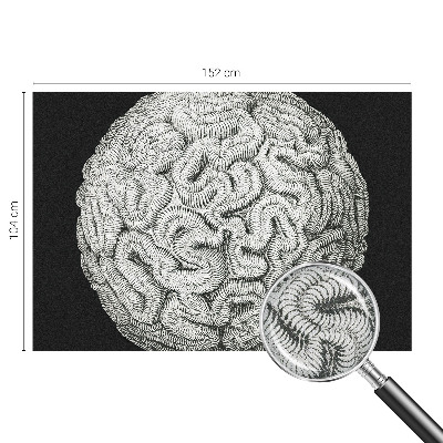 3D fotobehang Bolvormige structuur