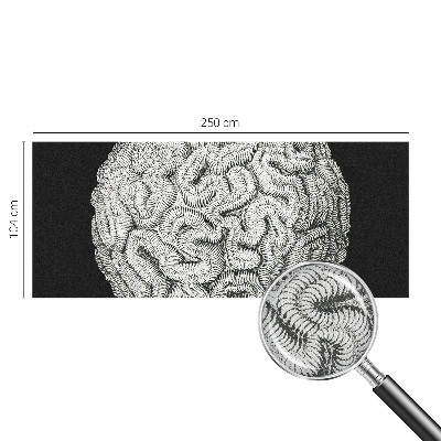 3D fotobehang Bolvormige structuur